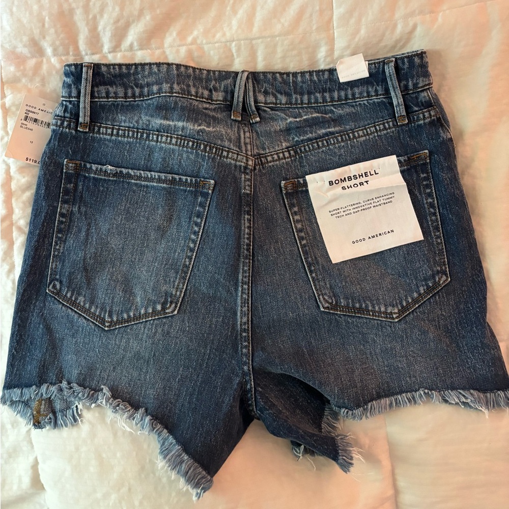 Klohe Kardashian Good American Jean Shorts.